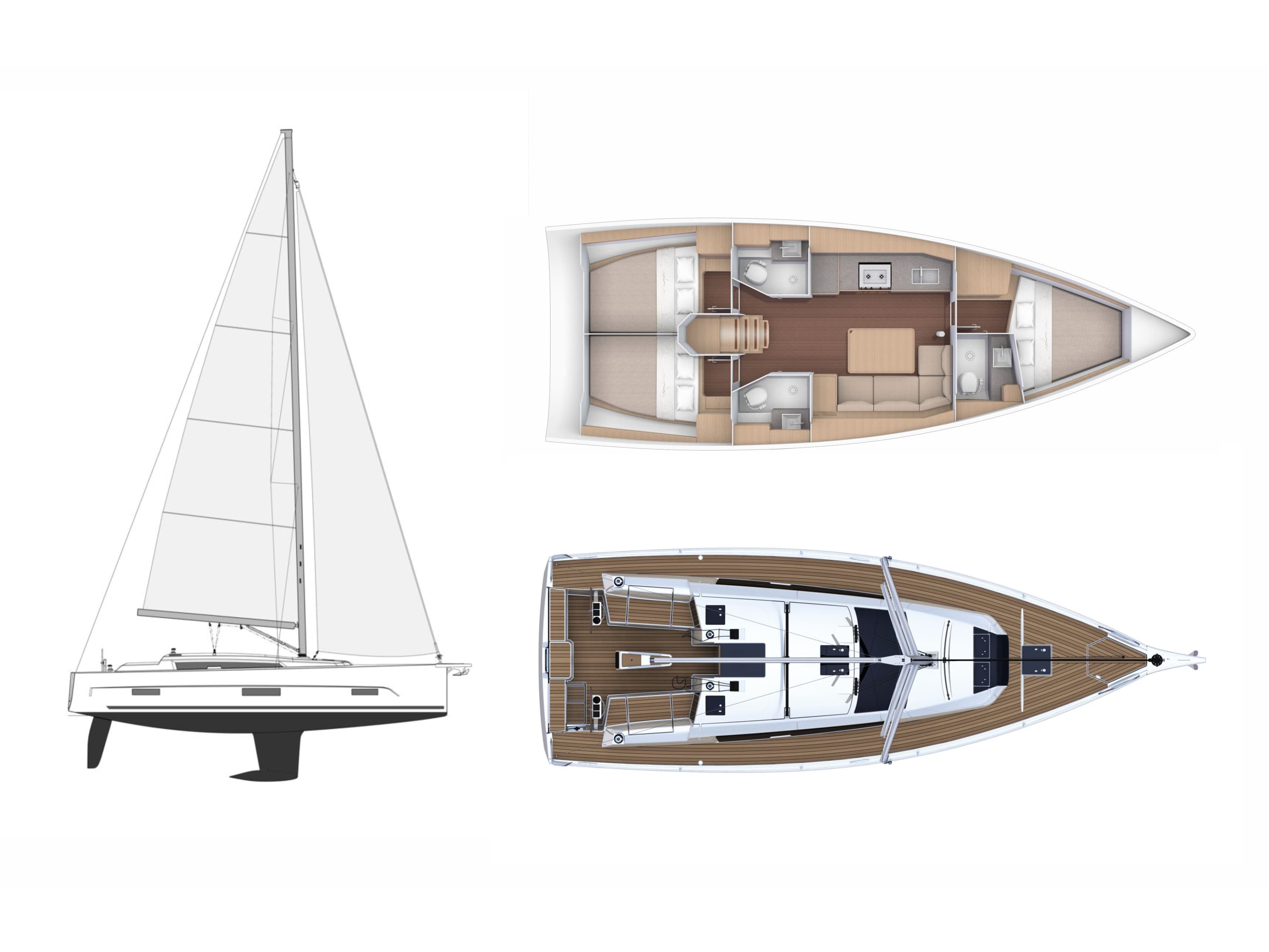 Dufour 37 - Interior